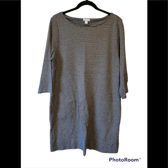 J. Jill Dresses & Skirts - J. Jill Ponte 3/4 Sleeve Dress Sz L